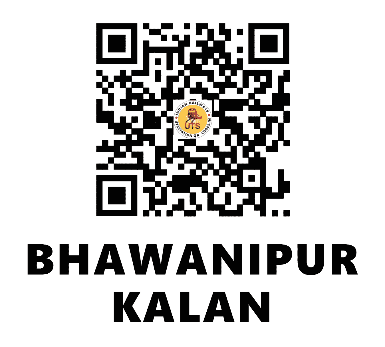 UTS QR Code for BHAWANIPUR KALAN - BWP (NE - UTTAR PRADESH)